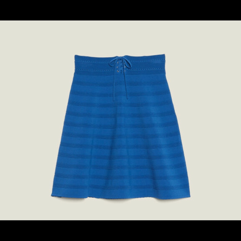 Sandro short flared knit skirt